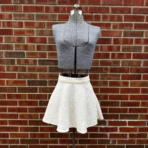 Forever 21 White Skater Skirt
